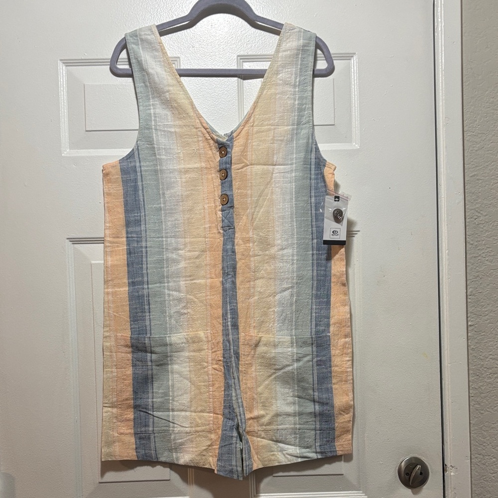 Rip Curl Multicolor Striped Romper